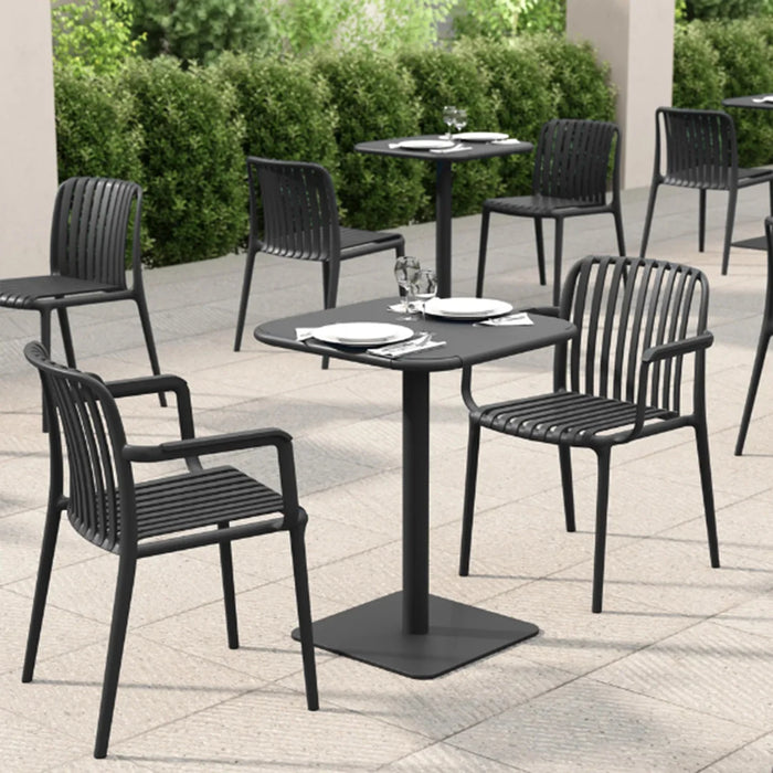 elevenpast Bistro Table Haley Square Bistro Table - 60cm - Black | Grey