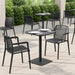 elevenpast Bistro Table Haley Square Bistro Table - 60cm - Black | Grey
