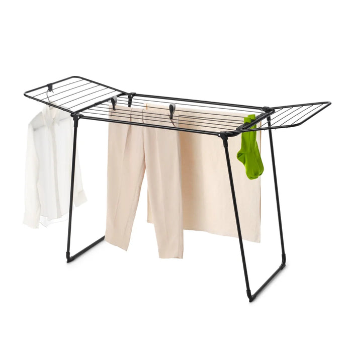 elevenpast drying rack Brabantia HangOn Drying Rack Too, 18 metres  – Matt Black | White