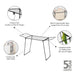 elevenpast drying rack Brabantia HangOn Drying Rack Too, 18 metres  – Matt Black | White