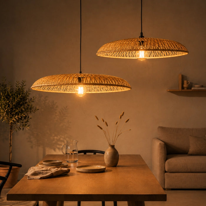 Umbra Natural Rattan Pendant Light