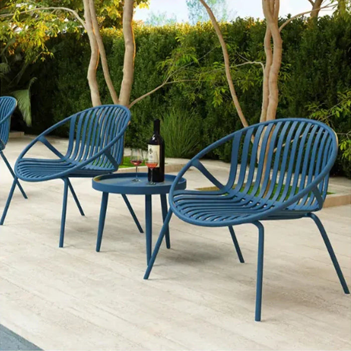 elevenpast Occasional Chair Hoop Occasional Set - Blue | Wheat Fiber