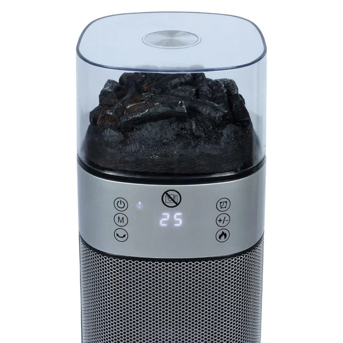 ALVA Heater ALVA Electric Tower Fan Heater | Flame Effect Design | Remote Control EIH209 6009715630346