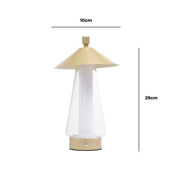 elevenpast Rechargeable Lamp Shoji Rechargeable LED Lamp - Black | Gold