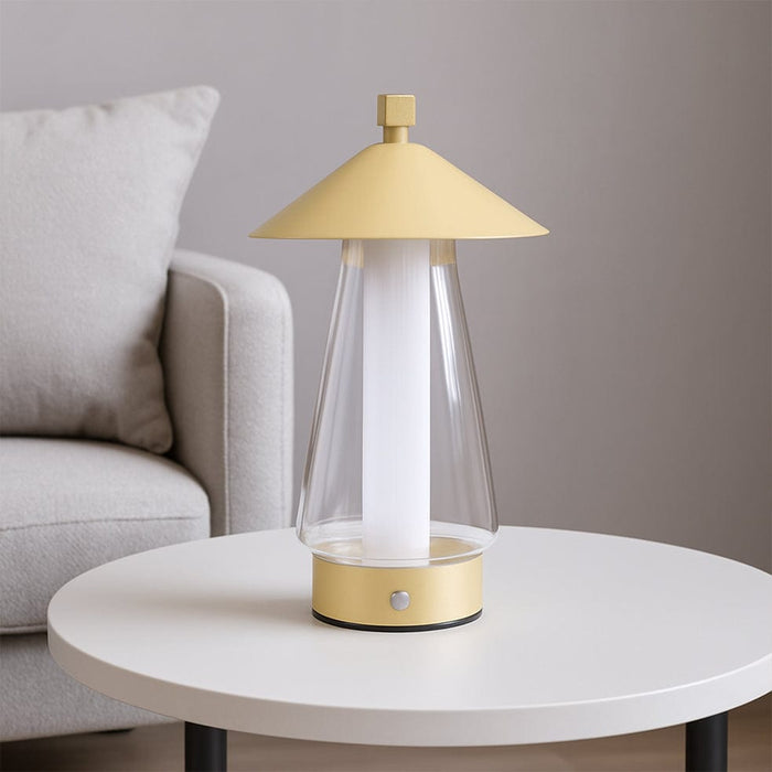 elevenpast Rechargeable Lamp Shoji Rechargeable LED Lamp - Black | Gold