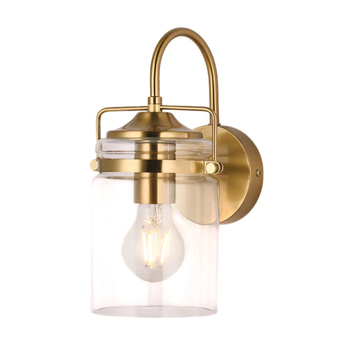 Portside Wall Light – Gold with Clear Glass