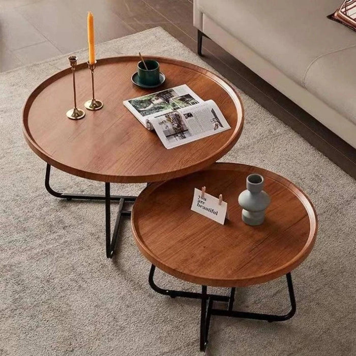elevenpast Coffee Table Kara Coffee Table Set in White | Brown