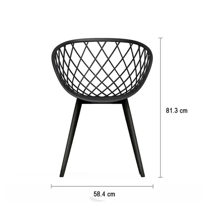 elevenpast Arm Chairs, Recliners & Sleeper Chairs Kurv Arm Chair Black - Black | White