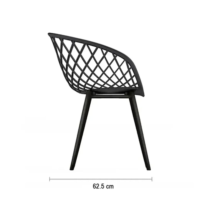 elevenpast Arm Chairs, Recliners & Sleeper Chairs Kurv Arm Chair Black - Black | White