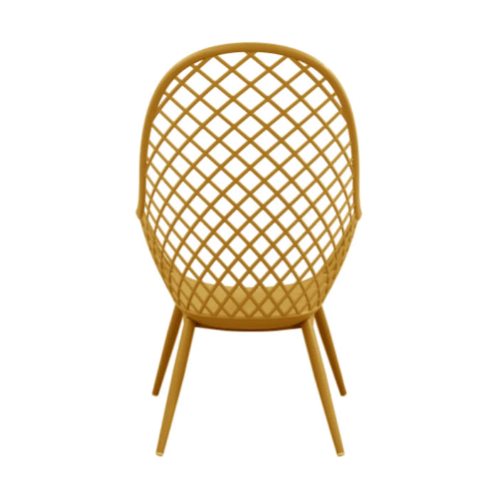 elevenpast Chairs Kurv Lounge Chair - Metal and Polypropylene Outdoor/Indoor Chair
