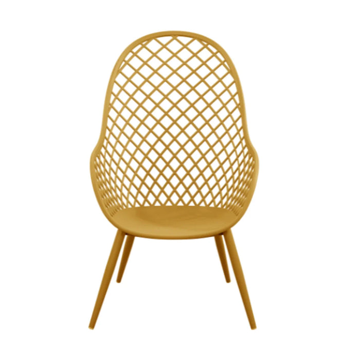 elevenpast Chairs Kurv Lounge Chair - Metal and Polypropylene Outdoor/Indoor Chair