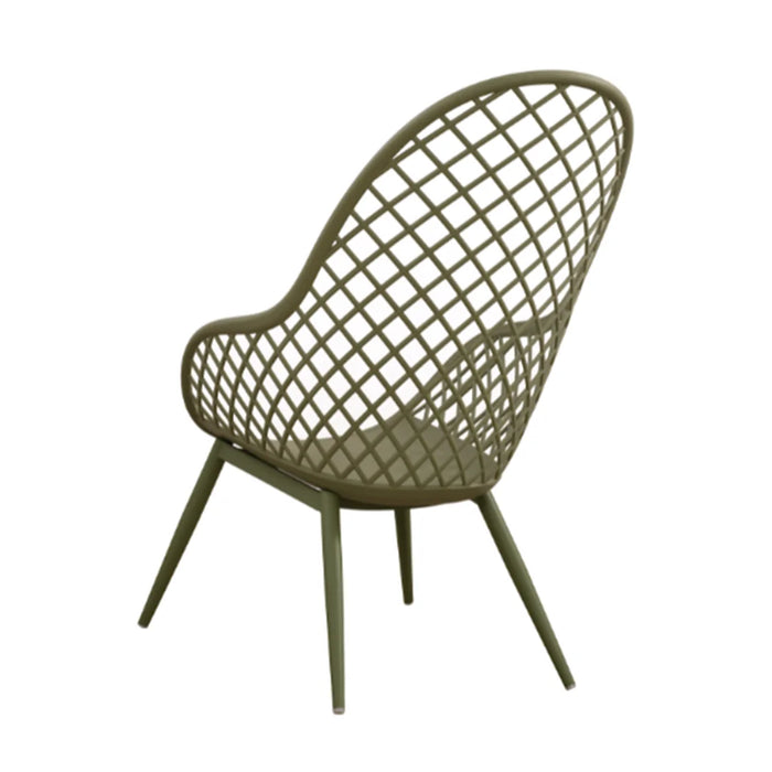 elevenpast Chairs Kurv Lounge Chair - Metal and Polypropylene Outdoor/Indoor Chair