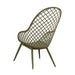 elevenpast Chairs Kurv Lounge Chair - Metal and Polypropylene Outdoor/Indoor Chair