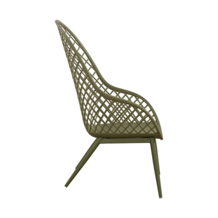 elevenpast Chairs Kurv Lounge Chair - Metal and Polypropylene Outdoor/Indoor Chair