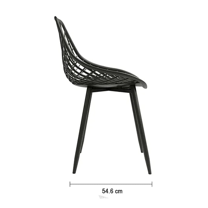 elevenpast dining chair Kurv Side Chair - Black | White