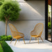 elevenpast Chairs Kurv Lounge Chair - Metal and Polypropylene Outdoor/Indoor Chair