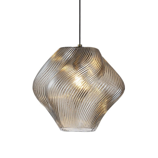 elevenpast pendant light Large / Amber Gelato Glass Pendant Light Small and Large in Amber | Smoke | Ice