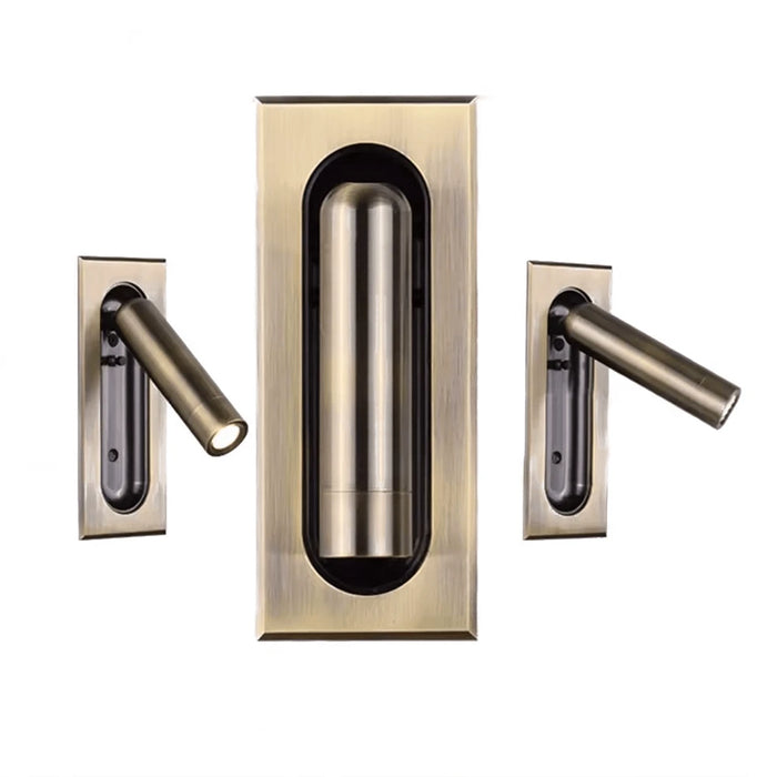 elevenpast Wall light Recessed Reading Wall Light | White, Black, Gold or Antique Brass