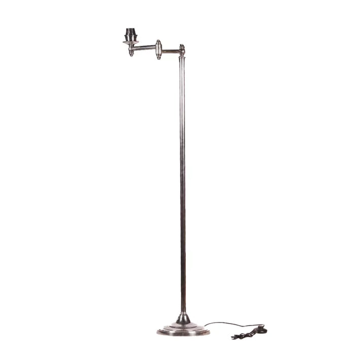 Mccleay Swing Arm Floor Lamp - Antique Silver | Antique Brass