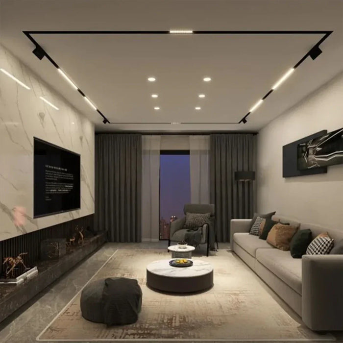 elevenpast Track Lighting rail Magtrack Recessed Track Rail - 48V