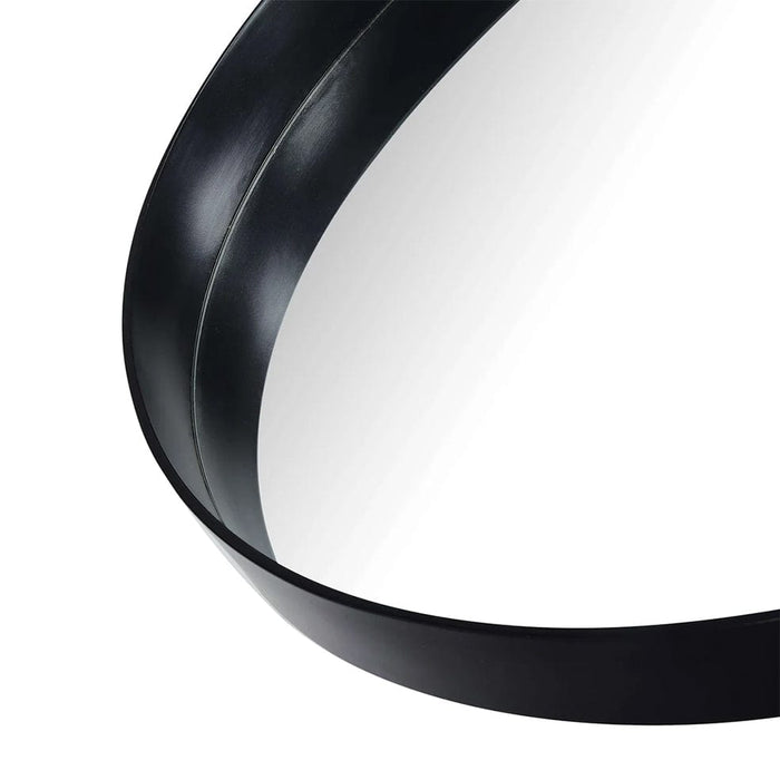 elevenpast Mirrors Circa Round Mirror Medium - Black | White | Teal