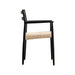 elevenpast Chairs Mia Wooden Arm Chair - Black | Natural | Walnut