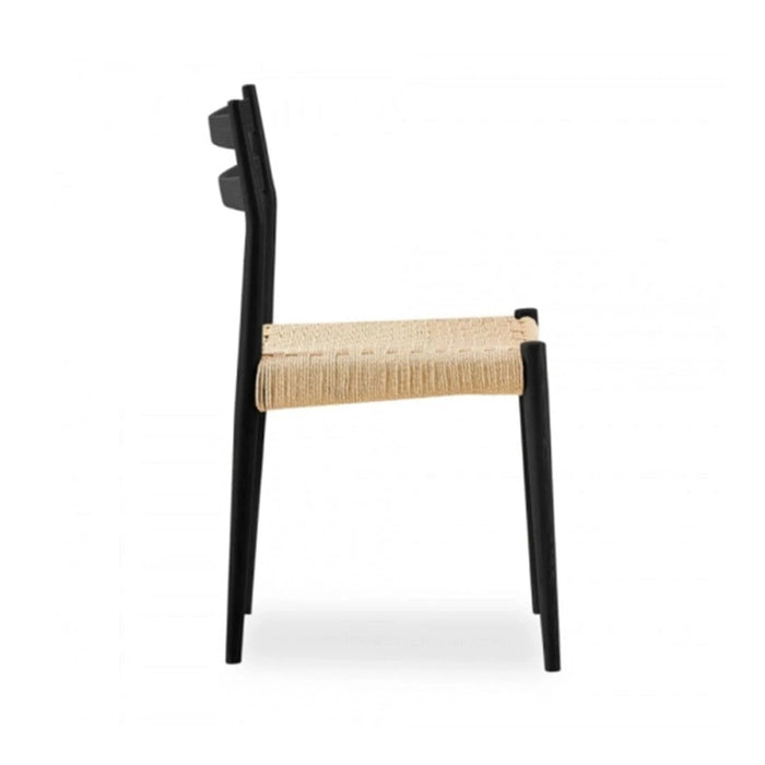 elevenpast Chairs Mia Wooden Dining Chair - Black | Natural