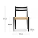 elevenpast Chairs Mia Wooden Dining Chair - Black | Natural