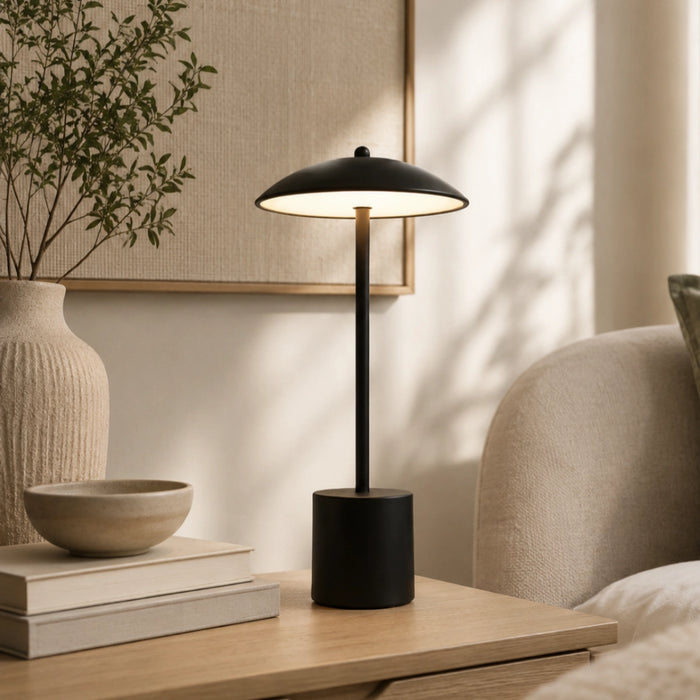 Mina Dome Portable and Rechargeable LED Lamp Black | White | Gold