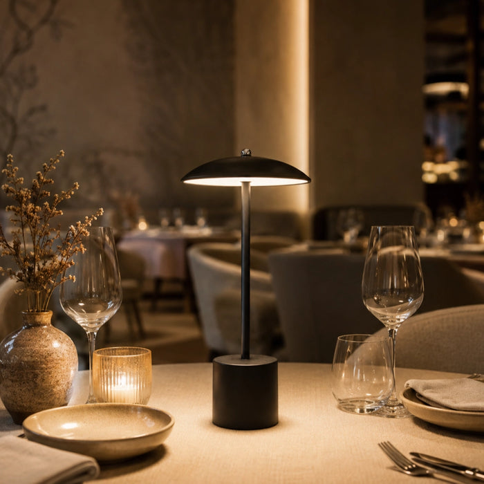 Mina Dome Portable and Rechargeable LED Lamp Black | White | Gold