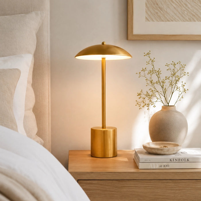Mina Dome Portable and Rechargeable LED Lamp Black | White | Gold