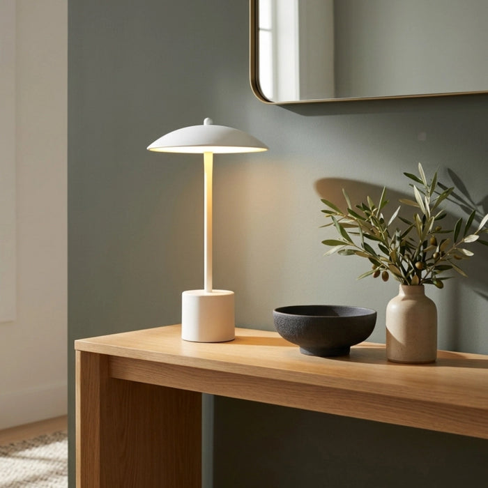 Mina Dome Portable and Rechargeable LED Lamp Black | White | Gold