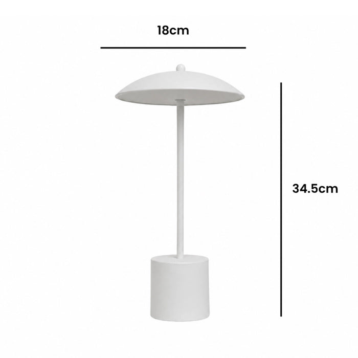 Mina Dome Portable and Rechargeable LED Lamp Black | White | Gold