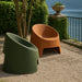 elevenpast Outdoor Chairs Montana Sculptural Outdoor Lounge Chair – Green | Grey | Terracotta