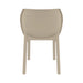 elevenpast Chairs Nora Stackable Outdoor Side Chair – Black | Taupe