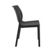 elevenpast Chairs Nora Stackable Outdoor Side Chair – Black | Taupe