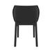 elevenpast Chairs Nora Stackable Outdoor Side Chair – Black | Taupe