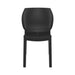 elevenpast Chairs Nora Stackable Outdoor Side Chair – Black | Taupe
