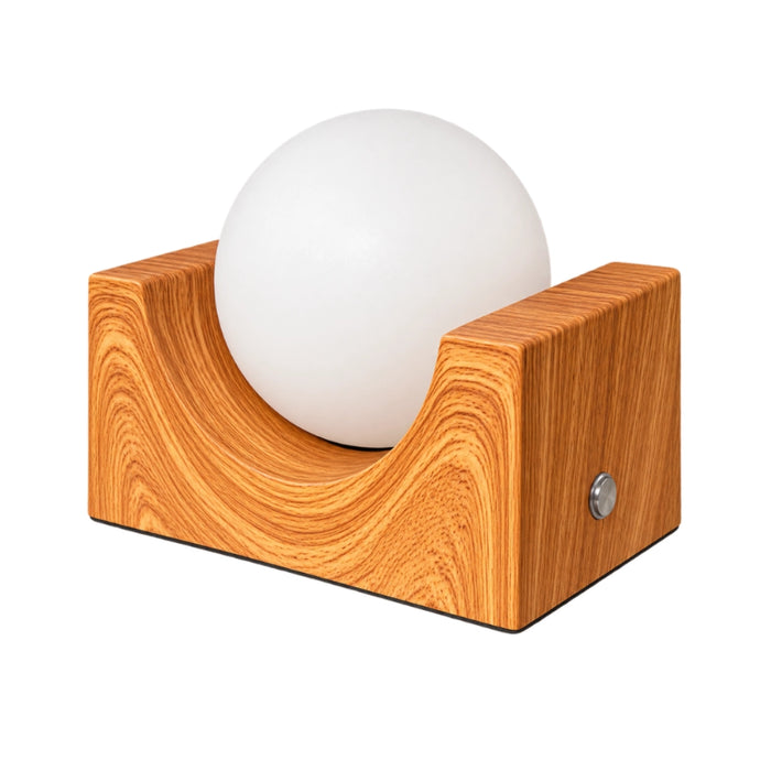 Nova Rechargeable Globe Lamp -  Wood | Blue | Orange | Green