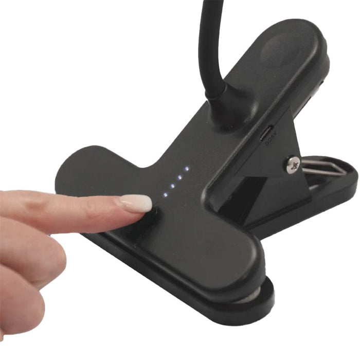 Spazio DESK LAMP Paddle Pop Metal Clip on LED Desk Lamp Black | White