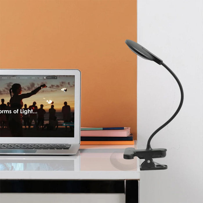 Spazio DESK LAMP Paddle Pop Metal Clip on LED Desk Lamp Black | White