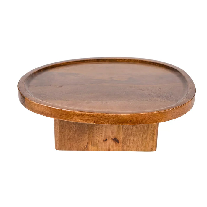 elevenpast Solid Mango Wood Sofa Tray in Black | Wallnut | Birch