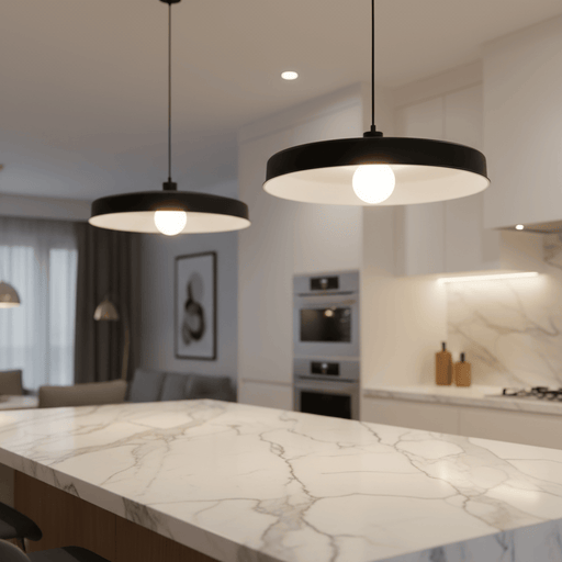 elevenpast pendant light Drop Disc Pendant Light - Black | White