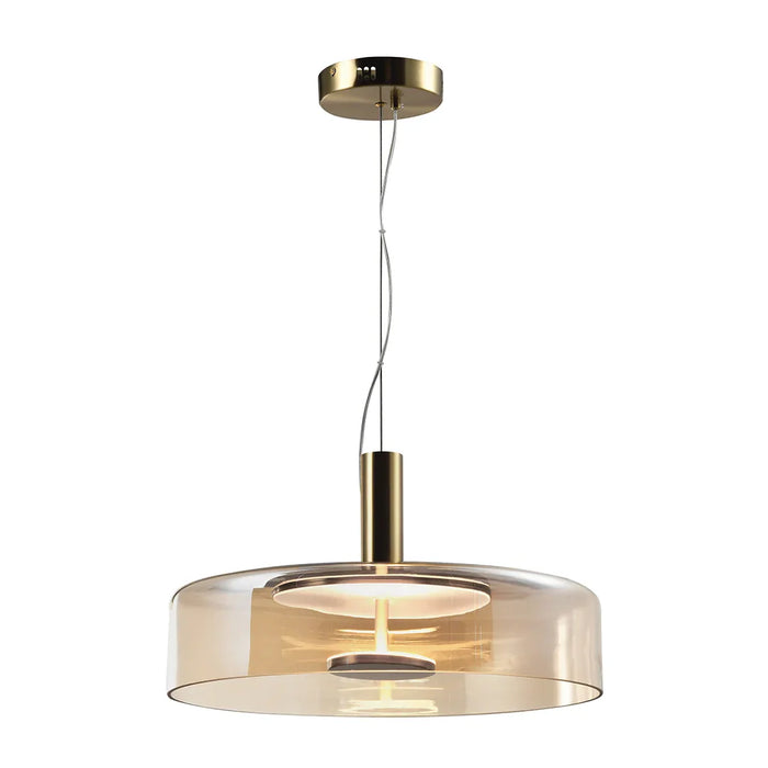 elevenpast pendant light Chroma Glass Pendant Light - Smoke | Amber