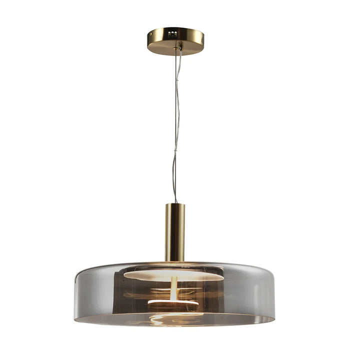 elevenpast pendant light Chroma Glass Pendant Light - Smoke | Amber