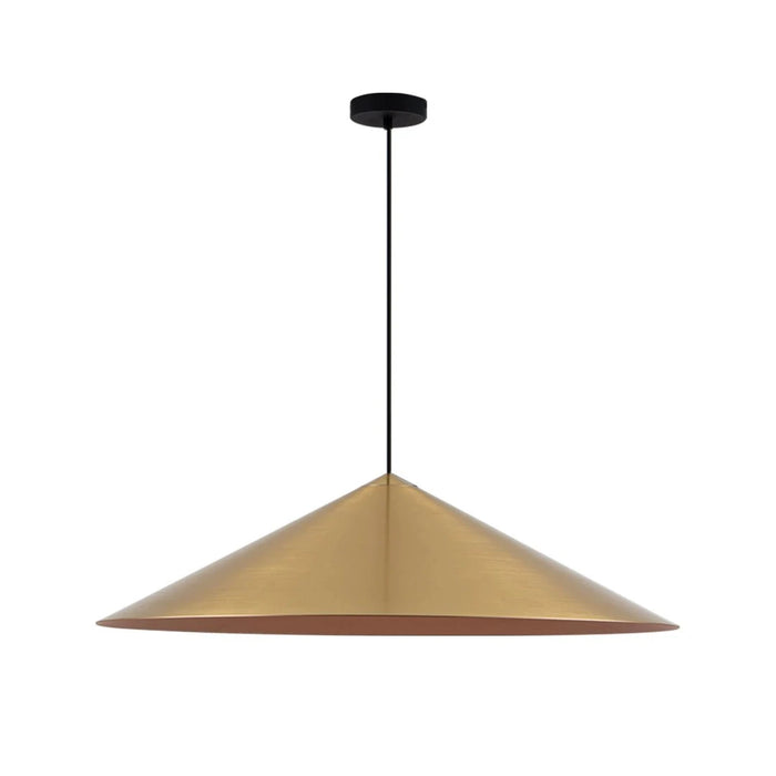elevenpast pendant light Orbital Large Cone Pendant - Gold and Copper | Black and Copper