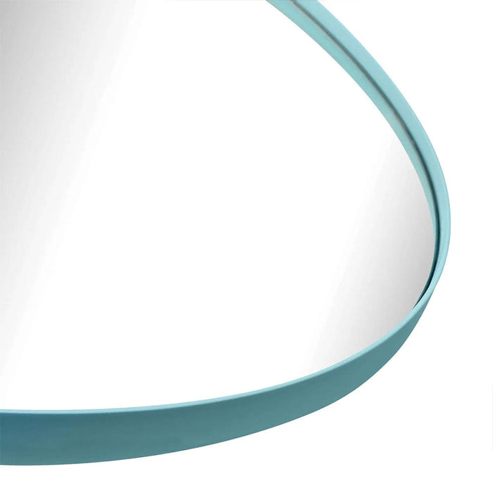 elevenpast Mirrors Circa Round Mirror Medium - Black | White | Teal