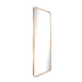 elevenpast Mirrors Linear Luxe Slanted Frame Mirror - Matt Black | Brushed Gold