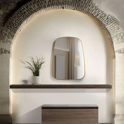 elevenpast Mirrors Noa Aluminium Frame Mirror - Black | Gold