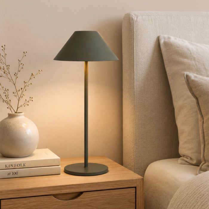Pina Portable and Rechargeable LED Lamp Black | Green | Gold